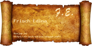 Frisch Edina névjegykártya